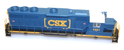 Body Shell - CSX #4451 (HO Scale GP40) - Click Image to Close